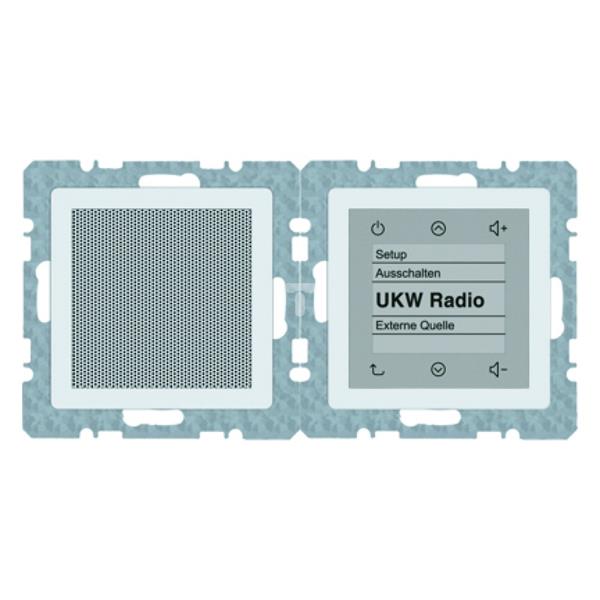 Radio Touch śnieżnobiałe aksamit 28806089