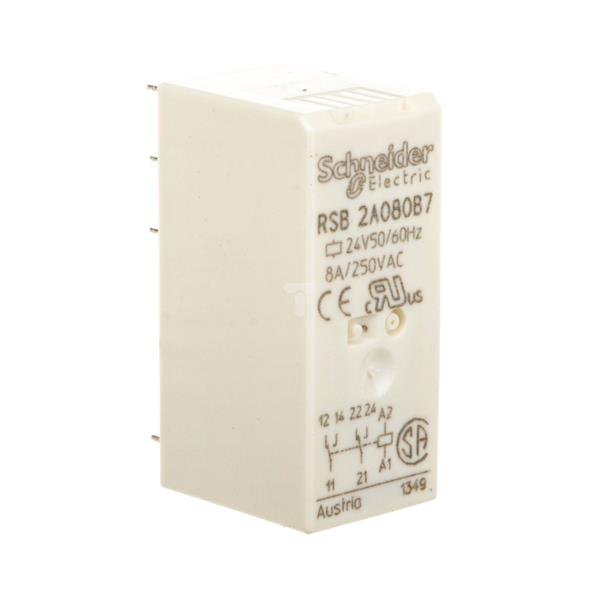Przekaźnik interfejsowy 2P 24V AC RSB2A080B7