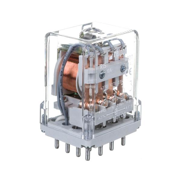 Przekaźnik przemysłowy 4P 10A 220V DC R15-1014-23-1220-KL 802195