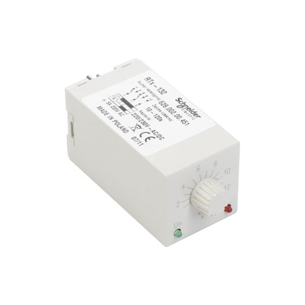 Przekaźnik czasowy 2P 5A 10-120sek 220-230V AC/DC opóźnione załączenie RTX-132 220/230 120SEK 2000644