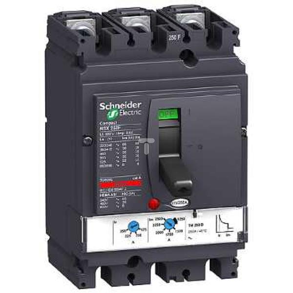 Wyłącznik mocy 200A 3P 70kA Compact NS250H 3P3T FFC TM200D LV431671