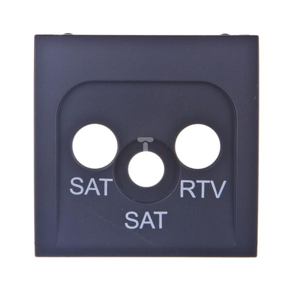 Simon Classic Pokrywa gniazda antenowego RTV/SAT/SAT grafit mat MAS2P/28 WMCA-P92xxx-C013