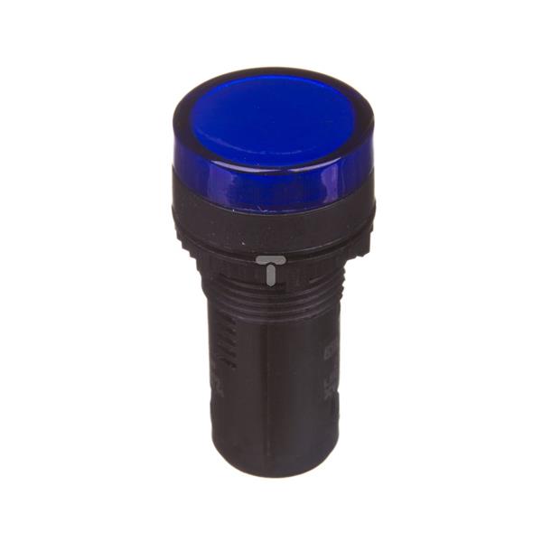 Lampka sygnalizacyjna 22mm niebieska 230V AC 024143