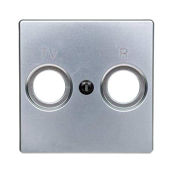 Simon 82 Pokrywa gniazda antenowego RD/TV aluminium mat 82053-33 TSI-82053-33