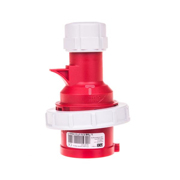 Wtyczka przenośna (zwrotnica faz) 16A 5P 400V czerwona IP67 70152-6