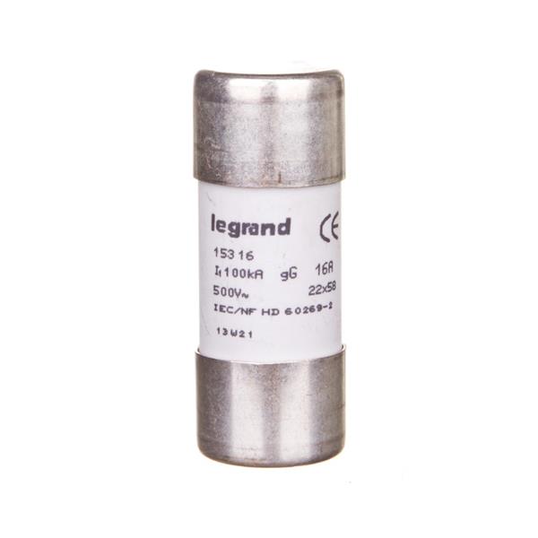 Wkładka bezpiecznikowa cylindryczna 22x58mm 16A gL 500V HPC 015316