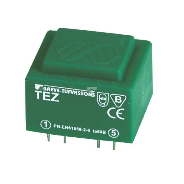 Transformator 1-fazowy TEZ 0,5/D 230/6V do obwodów drukowanych 16006-9988