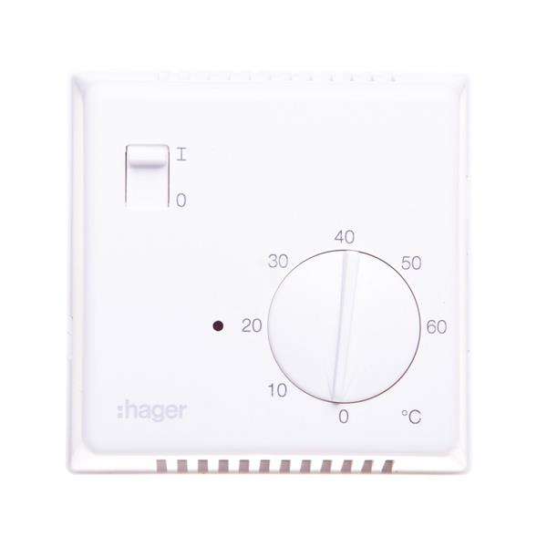 Termostat 230V 8A 0-50°C IP65 biały EK005