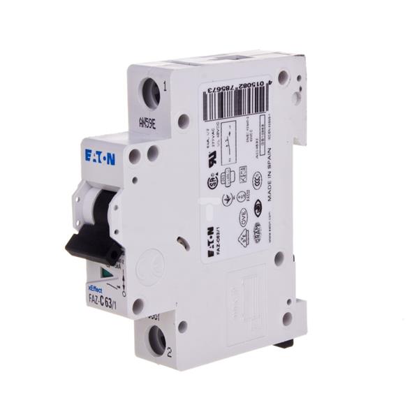 Wyłącznik nadprądowy 1P C 63A 15kA AC FAZ C63/1 278567