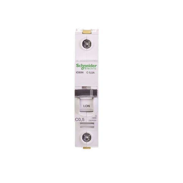 Wyłącznik nadprądowy 1P C 0.5A 6kA AC iC60N A9F04170