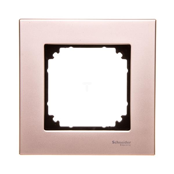 Merten System M Ramka pojedyncza metalowa tytan MTN403105
