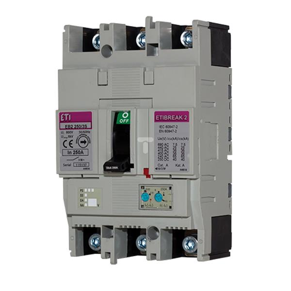 Wyłącznik mocy 4P 250A 36kA /wyzwalacz termo-magnetyczny/ EB2 250/4S 004671086