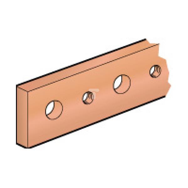 Szyna zbiorcza miedziana 5x25x1750mm 037418