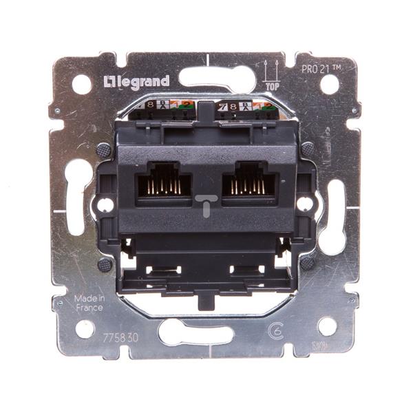 SISTENA LIFE Gniazdo komputerowe podwójne RJ45 775830