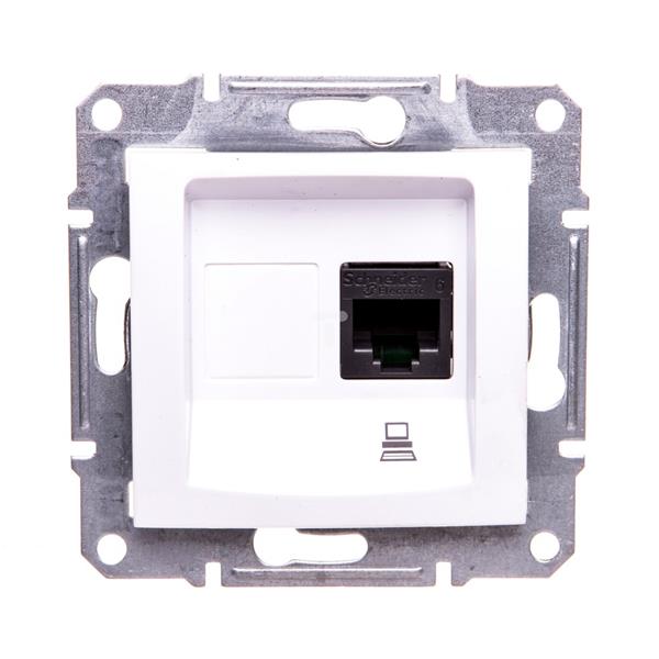Sedna Gniazdo biały pojedyncze komp RJ45 kat.6 SDN4700121