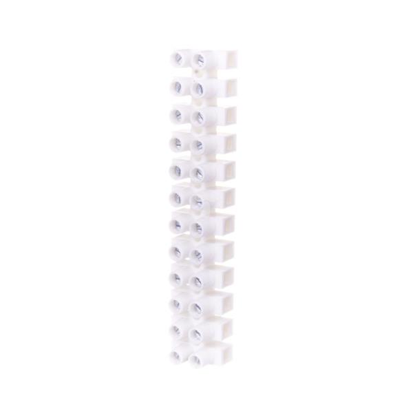 Listwa zaciskowa gwintowa termoplastyczna 2,5 mm2 / 12 torów /VDE biała 23220310