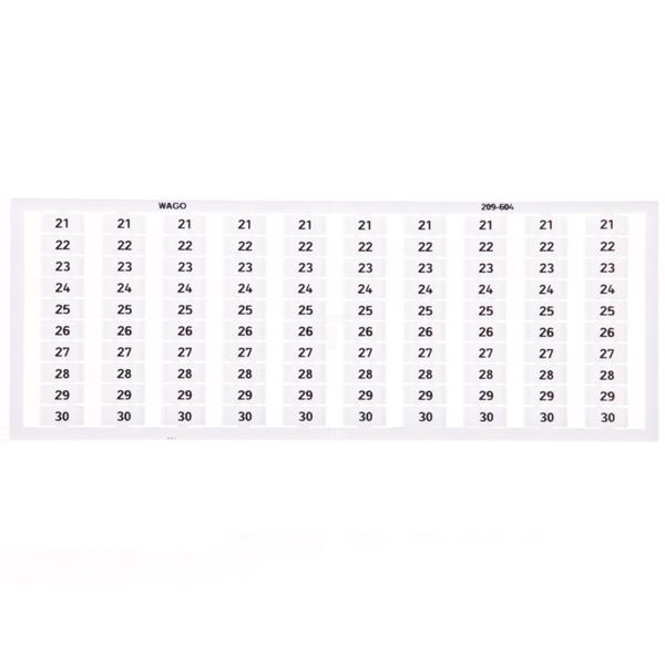 Ramka z oznacznikami 10x 21-30 209-604 /5szt./
