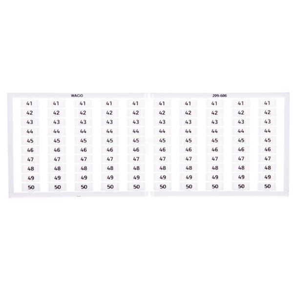 Ramka z oznacznikami 10x 41-50 209-606 /5szt./