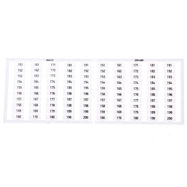 Ramka z oznacznikami 2x 151-200 209-609 /5szt./