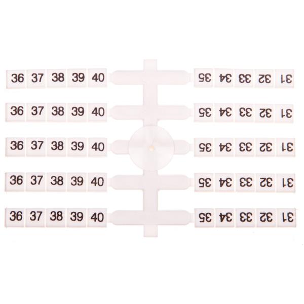 Oznacznik elastyczny do złączek szynowych EO3 /31-40/ 20x10szt. 003901758