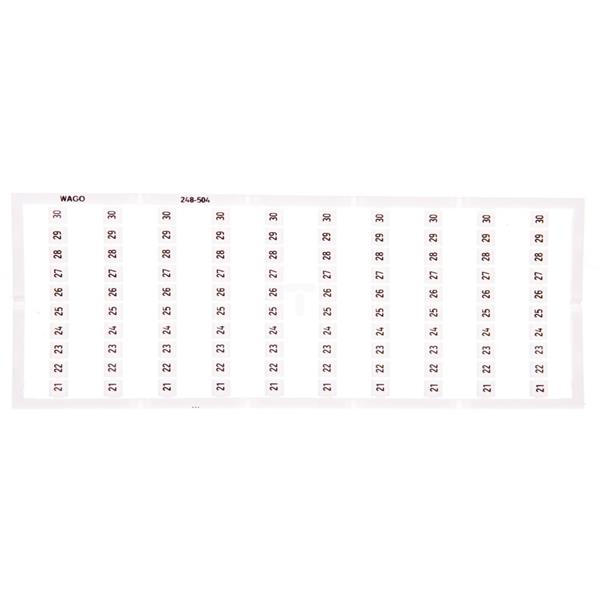Oznaczniki Mini-WSB 10x 21-30 biały 248-504 /5szt./
