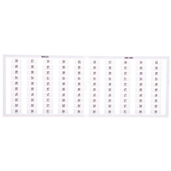 Ramka z oznacznikami 2x 151-200 209-509 /5szt./