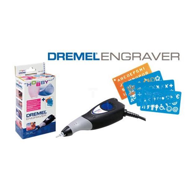 Zestaw do grawerowania Dremel Engraver hobby - 2 bity węglowe+ 1 bit diamentowy + 4 matryce F0130290JJ