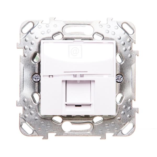 Unica Plus Gniazdo komputerowe RJ45 kat.6 UTP biel polarna MGU50.425.18Z