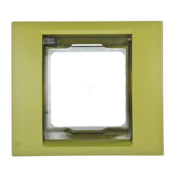 Unica Plus Ramka pojedyncza IP44 zieleń pistacjowa MGU61.002.866
