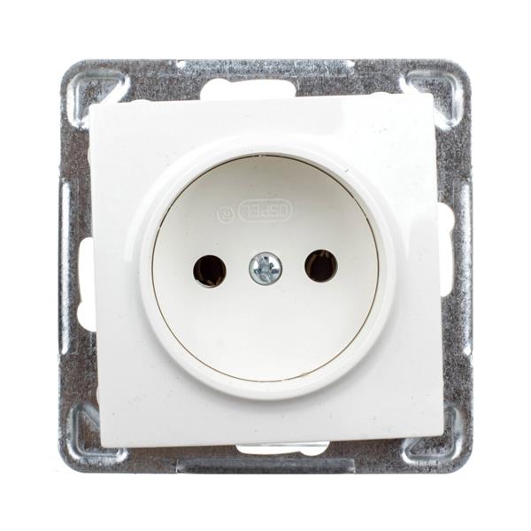 IMPRESJA Gniazdo pojedyncze b/u 16A ecrue GP-1Y/m/27