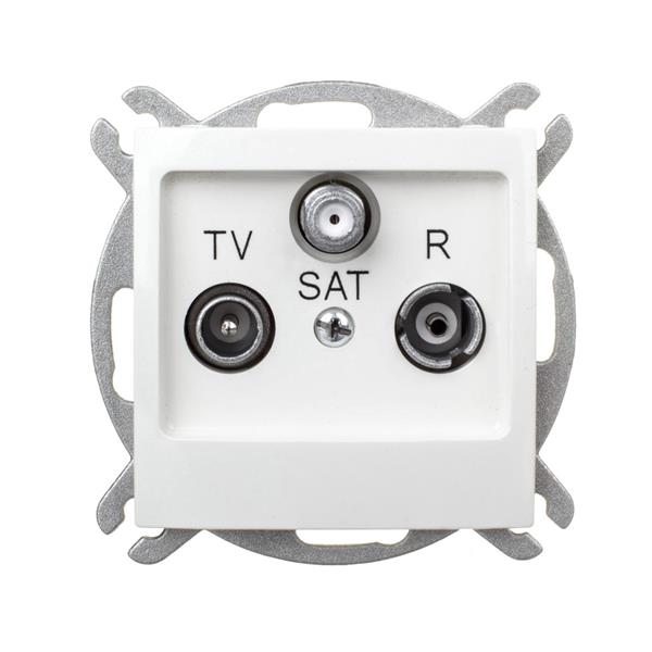 IMPRESJA Gniazdo antenowe RTV-SAT końcowe ecrue GPA-YS/m/27