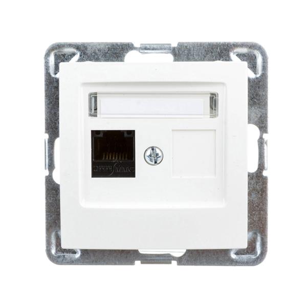IMPRESJA Gniazdo komputerowe pojedyncze RJ45 kat.5e ecrue GPK-1Y/K/m/27