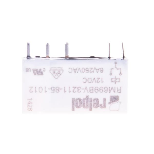 Przekaźnik miniaturowy 1P 6A 12V DC wersja pionowa 2613704 PCB RM699BV-3211-85-1012