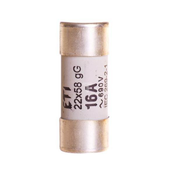Wkładka bezpiecznikowa cylindryczna 22x58mm 16A gG 690V CH22 002640009