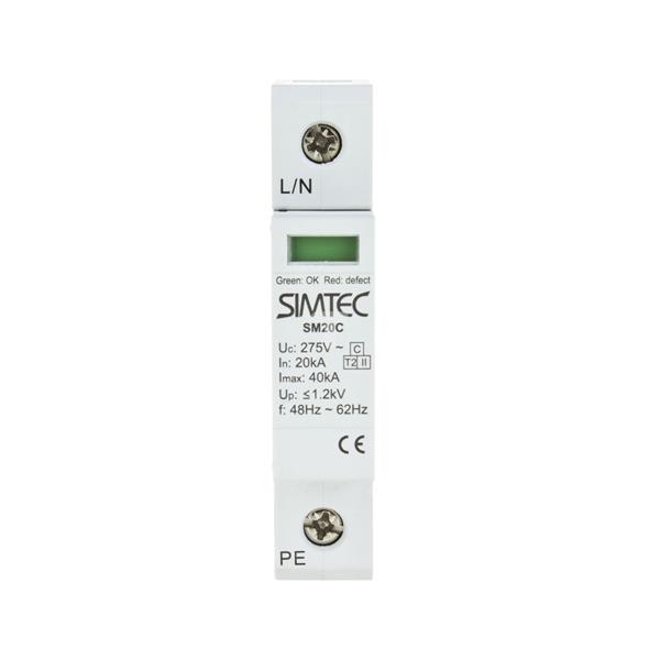 Ogranicznik przepięć C 1P 20kA SIMTEC SM20C/1-275 85101000