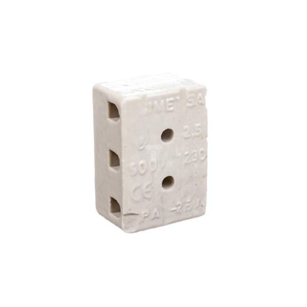 Złączka gwintowa porcelanowa 2,5mm2 3-torowa biała ZPA3-2,5A 44243516
