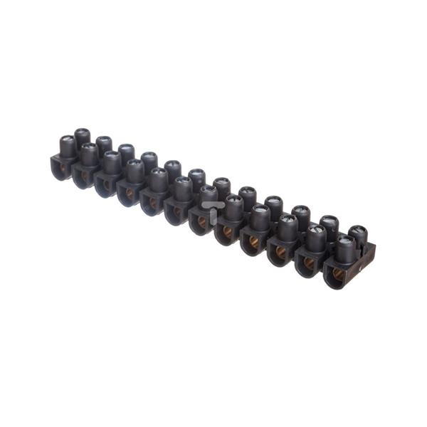 Listwa zaciskowa 12-torowa 10mm2 czarna 034215