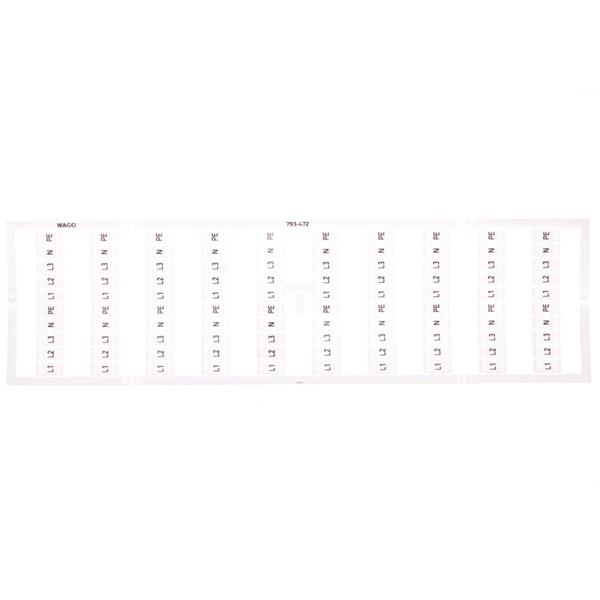 Oznaczniki WMB 10x L1 L2 L3 N PE 793-472 /5szt./