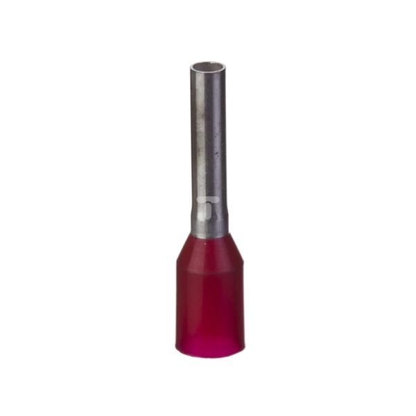 Końcówka tulejkowa izolowana 1,0mm2 czerwona 216-203 /100szt./
