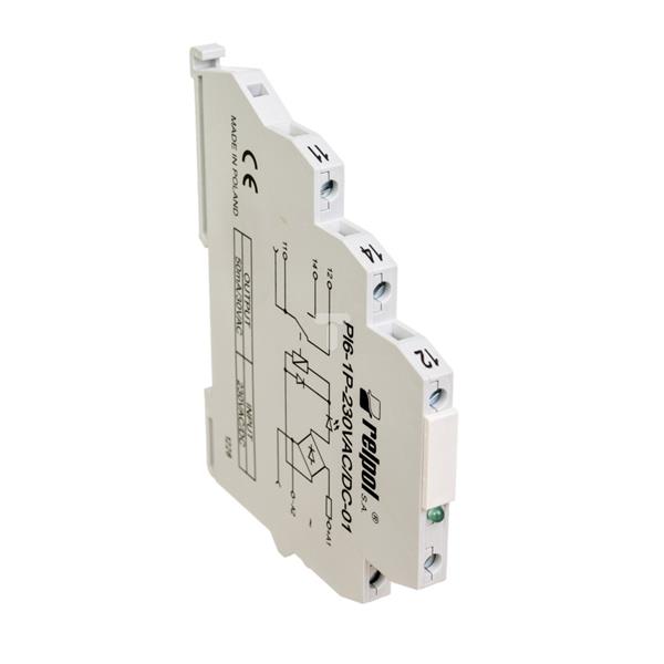 Przekaźnik interfejsowy 1P 6A 230V AC/DC PI6-1P-230VAC/DC-01 858560