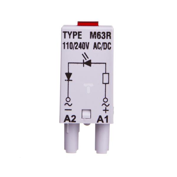 Moduł sygnaliacyjny LED dioda czerwona 110-230 V AC/DC MODUL L M63R SZARY 854855