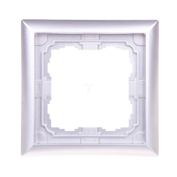 KOS66 Ramka pojedyncza aluminium 664081