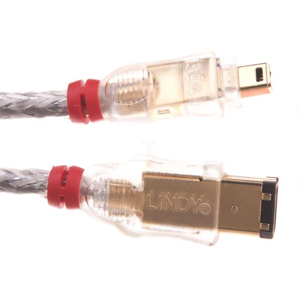 Kabel FireWire DV / iLink (IEEE 1394) 6/4 Lindy - 3m 30872