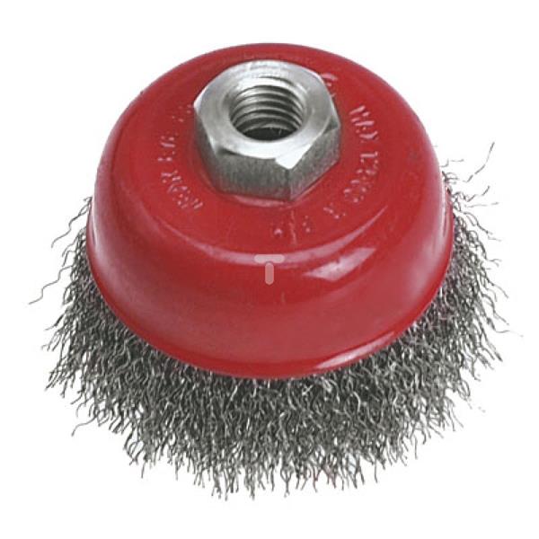 Szczotka druciana doczołowa 100 mm x M14 62H111