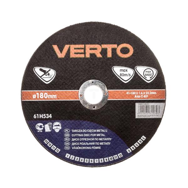 Tarcza tnąca do metalu 180 x 1.6 x 22.2 mm 61H534