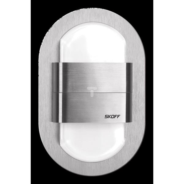 Oprawa LED 1,6W DUO RUEDA K(szlif) / B (niebieski) INOX IP56 MH-RDU-K-B-1-PL-00-01