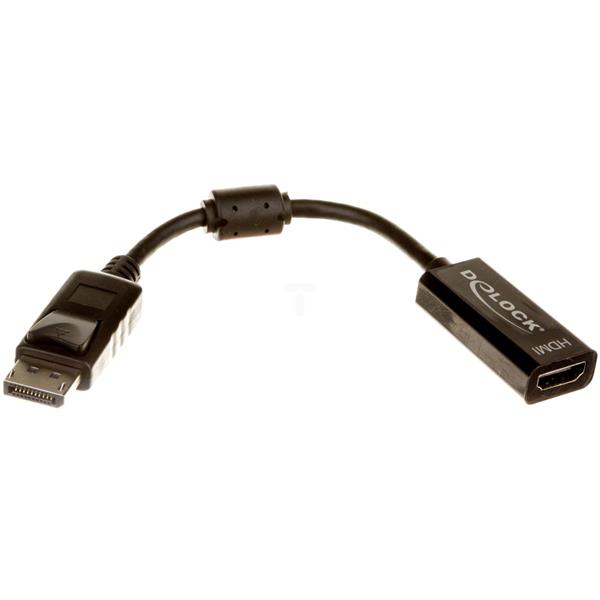 Adapter DisplayPort (M) - HDMI (F) czarny