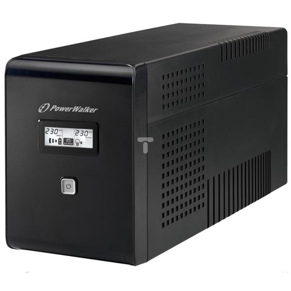 UPS POWER WALKER LINE-INTERACTIVE 2000VA 2x 230V PL + 2xIEC OUT, RJ11/RJ45 IN/OUT, USB, LCD VI 2000 LCD