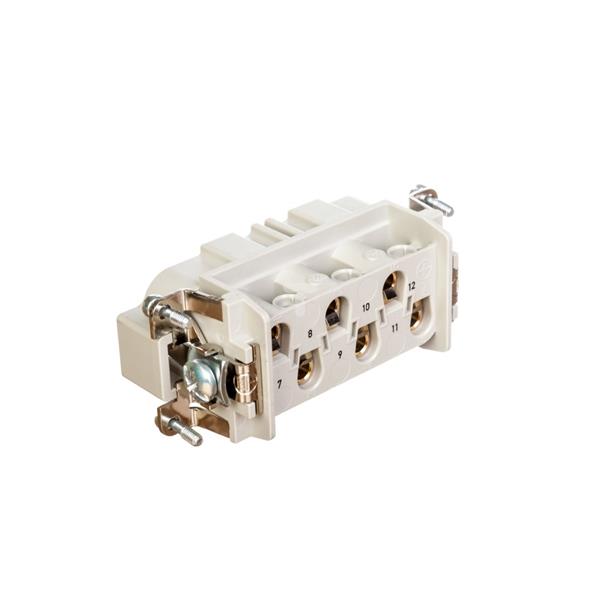 Wkład złącza 6P+PE męski 35A 500V EPIC H-BS 6 SS 10170600