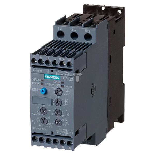 Softstart 3-fazowy 200-480VAC 45A 22kW/400V Uc=110-230V AC/DC S2 3RW4036-1BB14